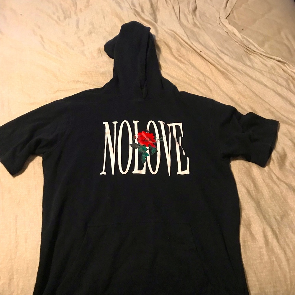 Forever 21 mens short-sleeve graphic hoodie